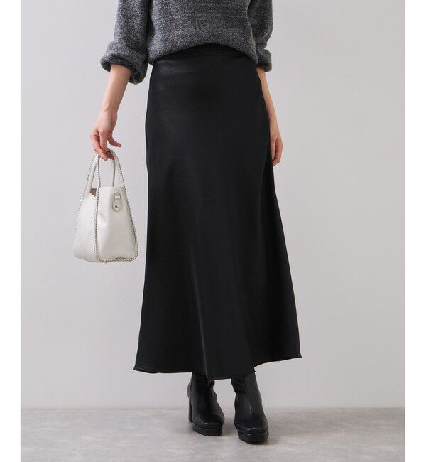 VIS「シャイニーナローフレアスカート」|スカート|