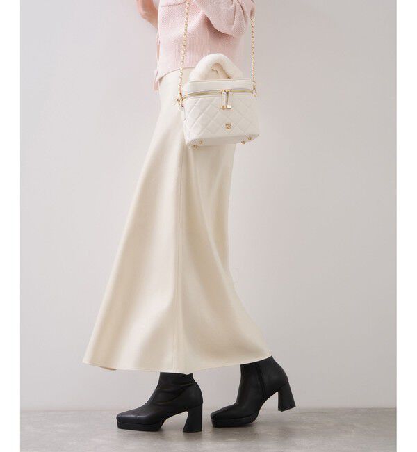 VIS「シャイニーナローフレアスカート」|スカート|