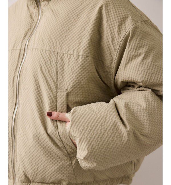 VIS「【WEB限定】軽くてあたたかいパディングショートボリューム中綿ブルゾン」|ブルゾン・スタジャン|