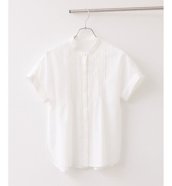 VIS「気流染めピコピンタック半袖ブラウス/イージーケア・接触冷感」|シャツ・ブラウス|