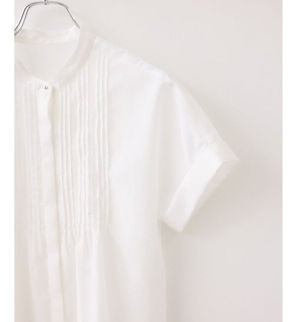 VIS「気流染めピコピンタック半袖ブラウス/イージーケア・接触冷感」|シャツ・ブラウス|