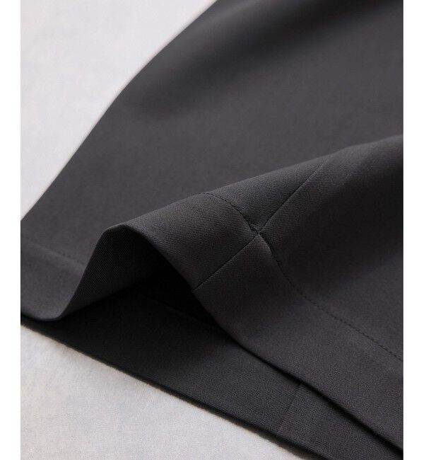 VIS「ベルトディティールタックワイドパンツ/イージーケア・接触冷感」|チノ|