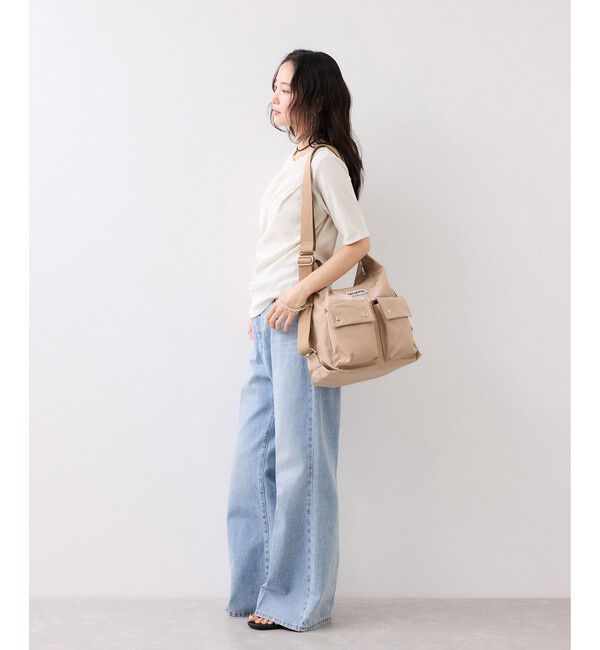 VIS「テレコハーフスリーブドレーププルオーバー」|Tシャツ・カットソー|