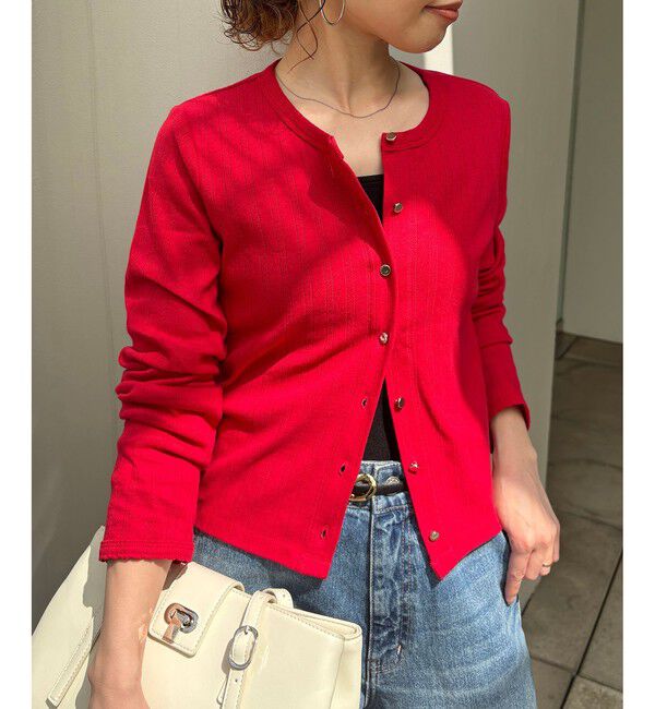 VIS「パターンメッシュカーディガン」|カーディガン|