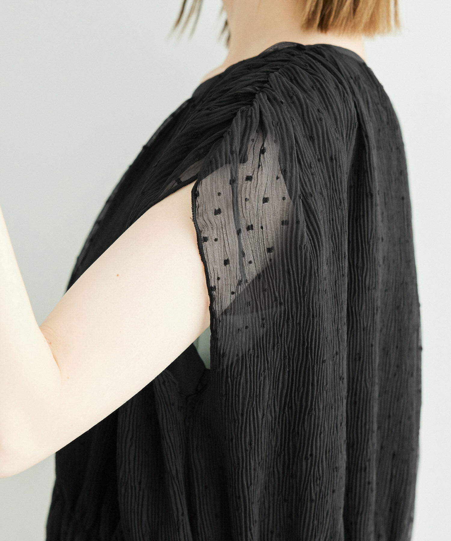 Rope&rsquo;Picnic「シャーリングドットブラウス」|シャツ・ブラウス|