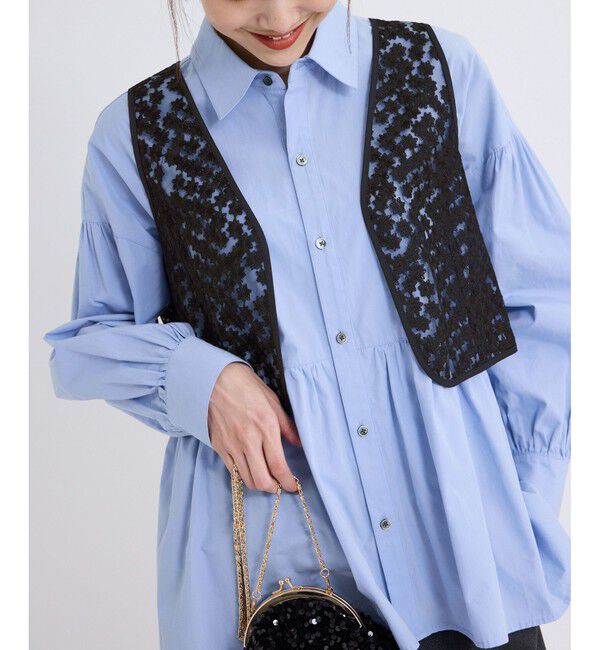 Rope&rsquo;Picnic「フラワーレースベスト」|ベスト・ジレ|