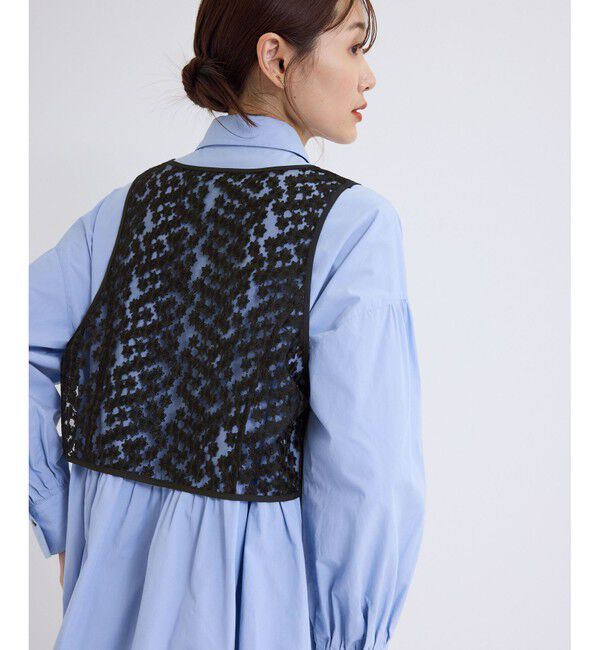 Rope&rsquo;Picnic「フラワーレースベスト」|ベスト・ジレ|