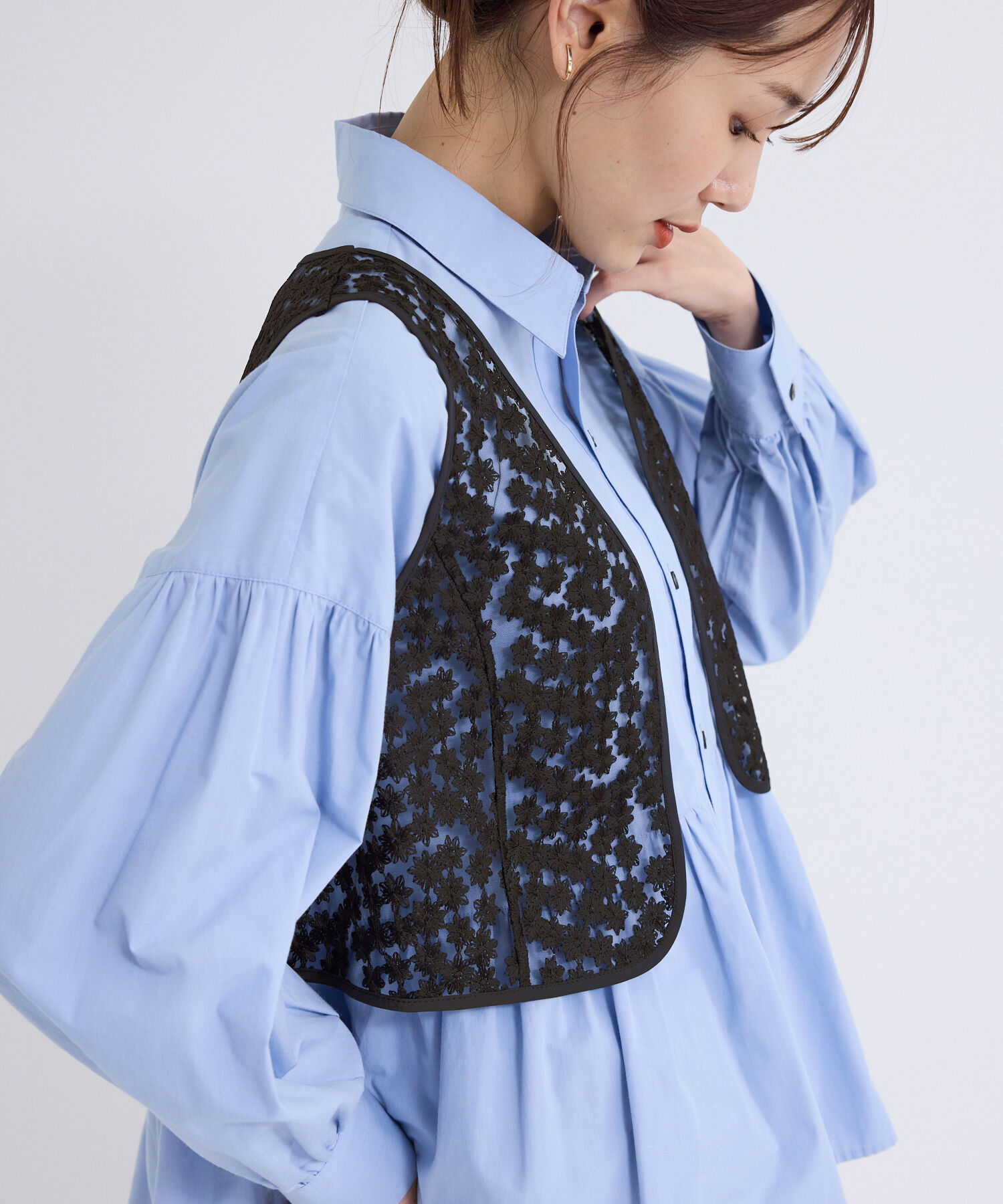 Rope&rsquo;Picnic「フラワーレースベスト」|ベスト・ジレ|