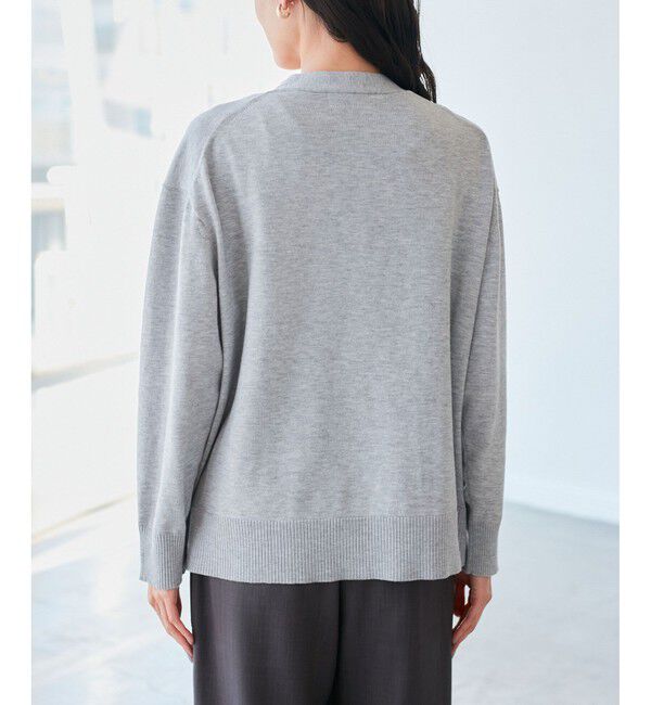 Rope&rsquo;Picnic「シルク混Ｖネック金ボタンニットカーディガン」|カーディガン|