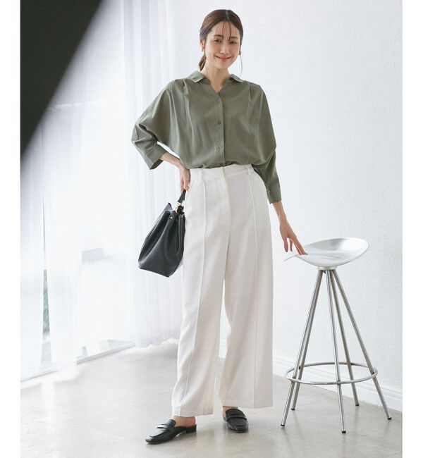 Rope&rsquo;Picnic「【emur/エミュール】バックVタックブラウス」|シャツ・ブラウス|