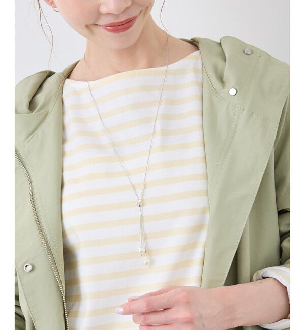 ROPE PICNIC PASSAGE「パールトップラリエットネックレス」|ネックレス|