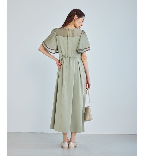 Rope&rsquo;Picnic「【Mon E&rsquo;toile/モンエトワール】フレア袖ビスチェデザインワンピース」|ドレス|