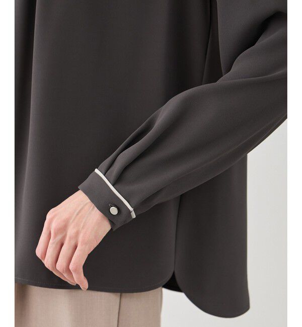 Rope&rsquo;Picnic「【WEB限定サイズ】配色アソートフロントタックブラウス」|シャツ・ブラウス|