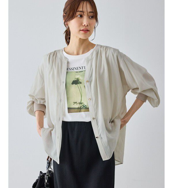 Rope&rsquo;Picnic「布帛カーディガン」|カーディガン|