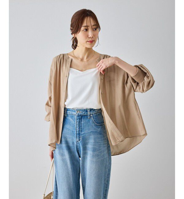 Rope&rsquo;Picnic「布帛カーディガン」|カーディガン|