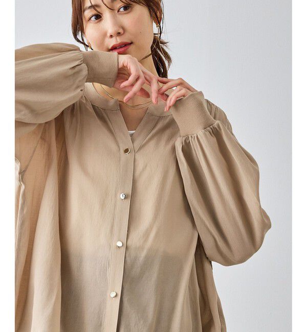 Rope&rsquo;Picnic「布帛カーディガン」|カーディガン|