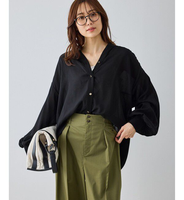 Rope&rsquo;Picnic「布帛カーディガン」|カーディガン|