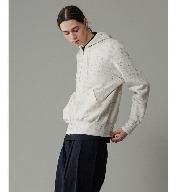 ADAM ET ROPE'「 【リバーシブル/パイル】スウェット フルジップ パーカー / ロングシーズン着用可能」|パーカー|