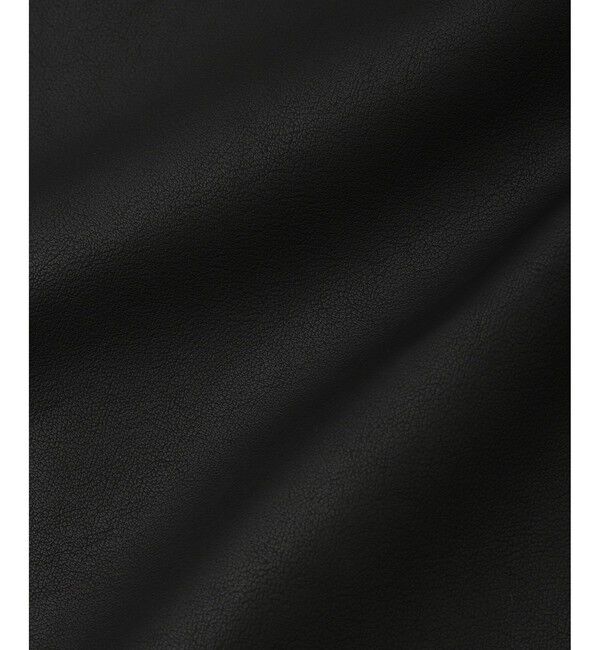 ADAM ET ROPE'「シンセティックレザースタンドネックブルゾン」|ブルゾン・スタジャン|