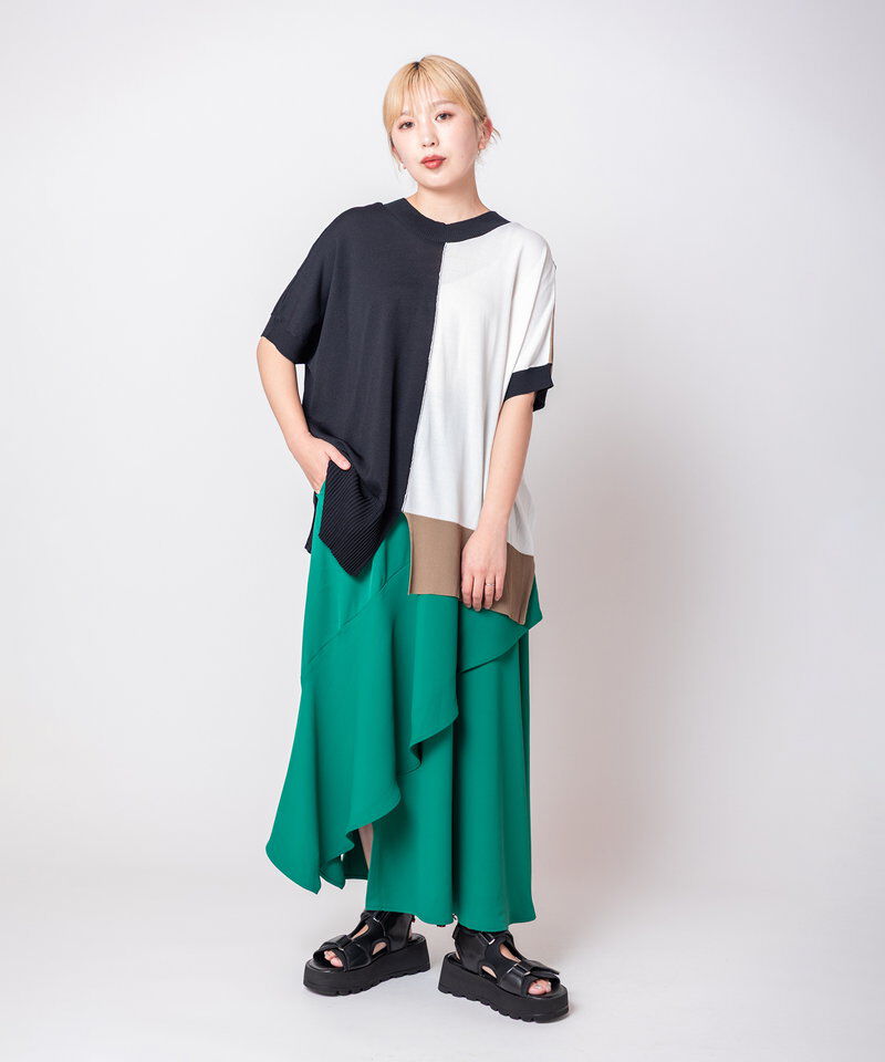  「2WAY切替ニットプルオーバー」|ニット・セーター|