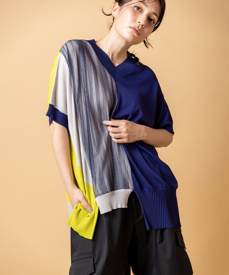  「2WAY切替ニットプルオーバー」|ニット・セーター|