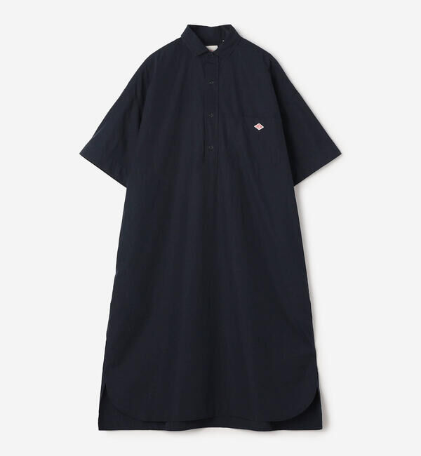 DANTON「DANTON | コットンポプリン 半袖シャツワンピース SOLID WOMEN」|ワンピース|