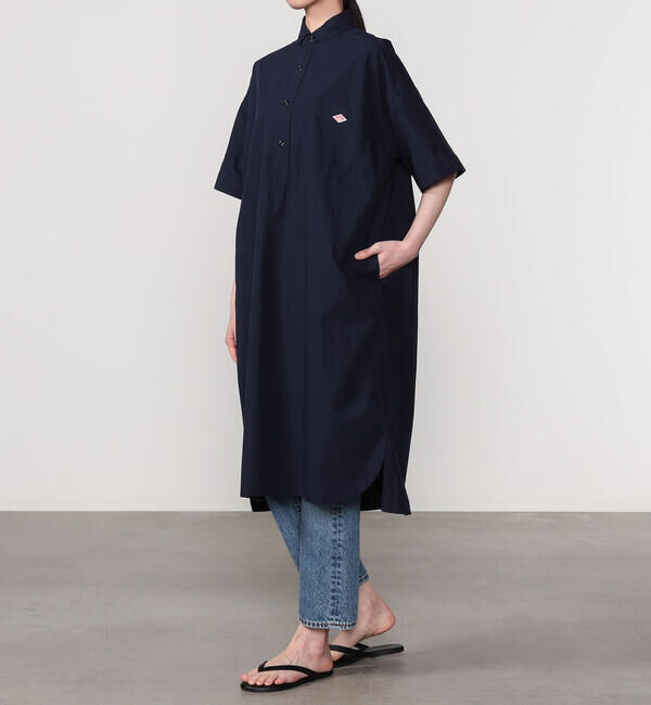 DANTON「DANTON | コットンポプリン 半袖シャツワンピース SOLID WOMEN」|ワンピース|