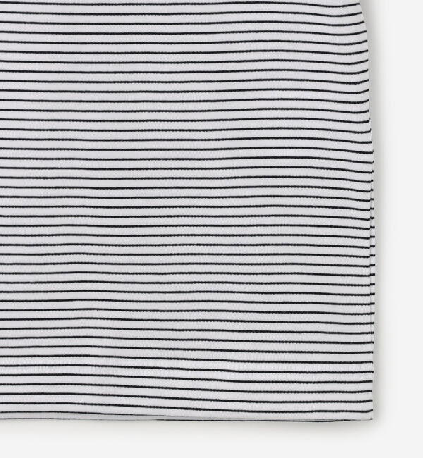 handvaerk「handvaerk | 60/2 キャップスリーブTシャツ STRIPE WOMEN」|Tシャツ・カットソー|