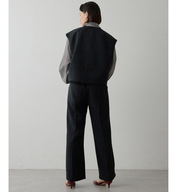 THE PAUSE「【THE PAUSE】ツイードタックパンツ」|チノ|