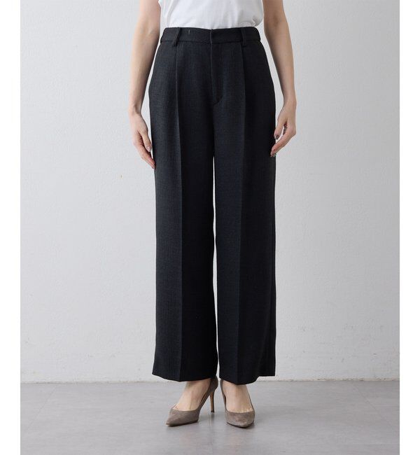 THE PAUSE「【THE PAUSE】ツイードタックパンツ」|チノ|