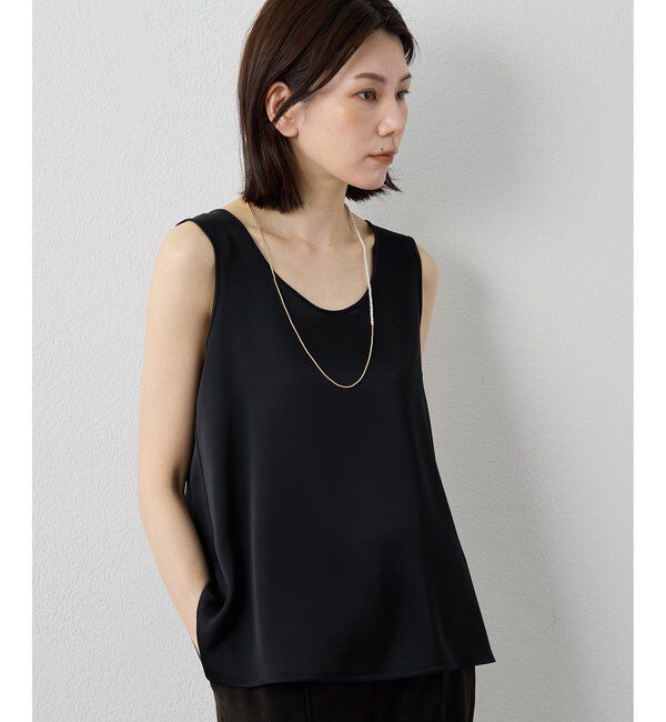 Drawing Numbers「【Drawing Numbers】ダブルサテンタンクブラウス」|シャツ・ブラウス|