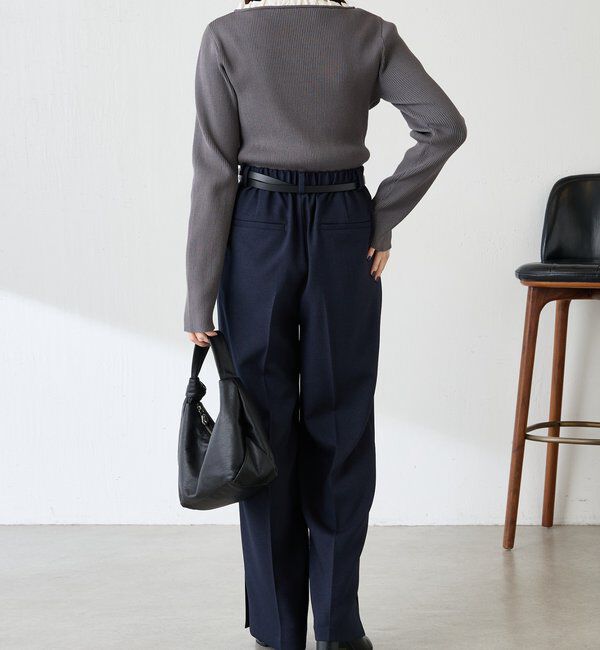  「フリルリブニット」|ニット・セーター|