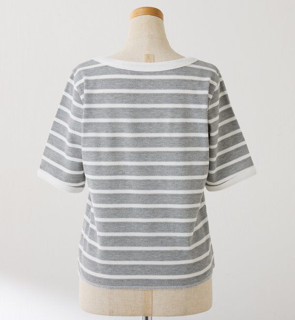  「サーマルボーダーハーフスリーブ」|Tシャツ・カットソー|