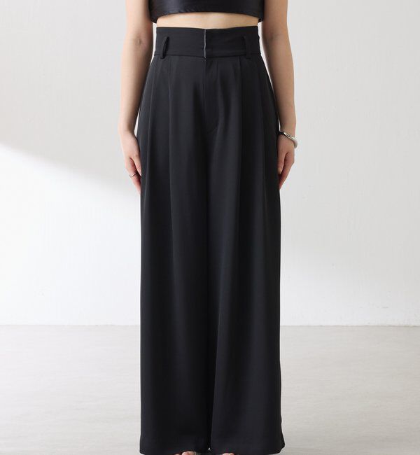  「《再入荷決定！SNSで人気》【Nuel/ヌエル】 2WAYハイウエストパンツ」|チノ|