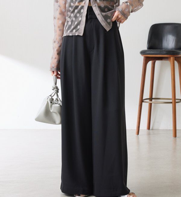  「《再入荷決定！SNSで人気》【Nuel/ヌエル】 2WAYハイウエストパンツ」|チノ|