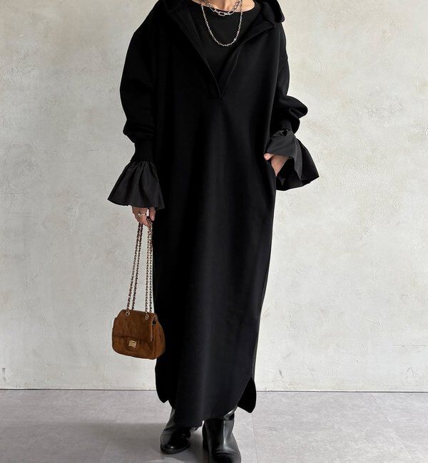  「【WEB限定】フーディーワンピース」|ワンピース|