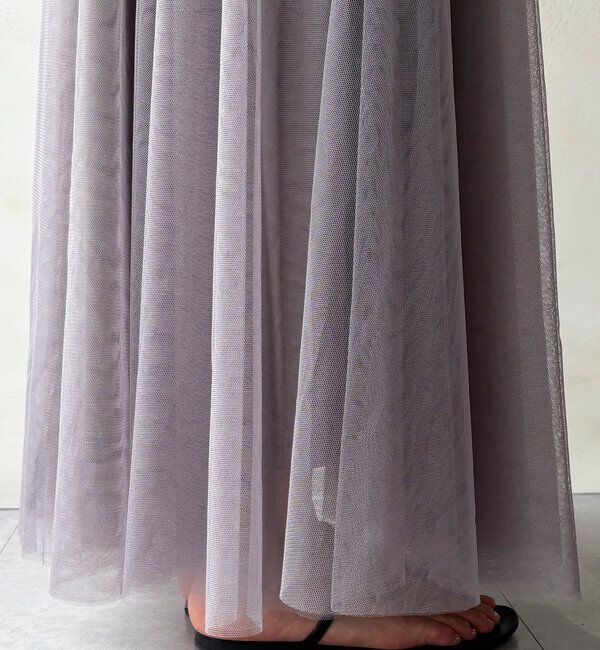  「【WEB限定】チュールフレアスカート」|スカート|