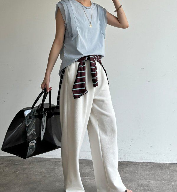  「【WEB限定】ショルダーフリルトップス」|Tシャツ・カットソー|