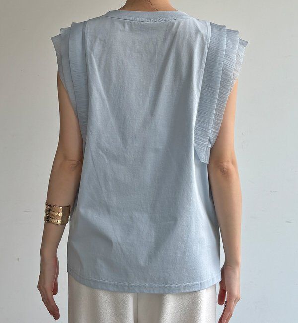  「【WEB限定】ショルダーフリルトップス」|Tシャツ・カットソー|