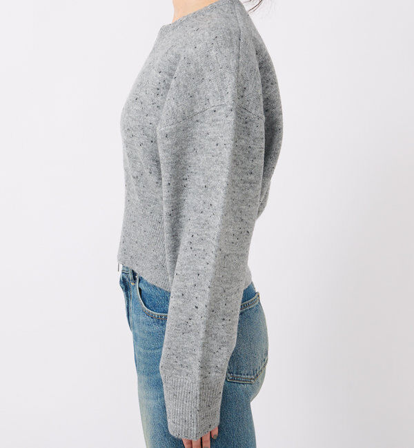  「【カーディガンとしても着れる】ショートZIPニット」|ニット・セーター|