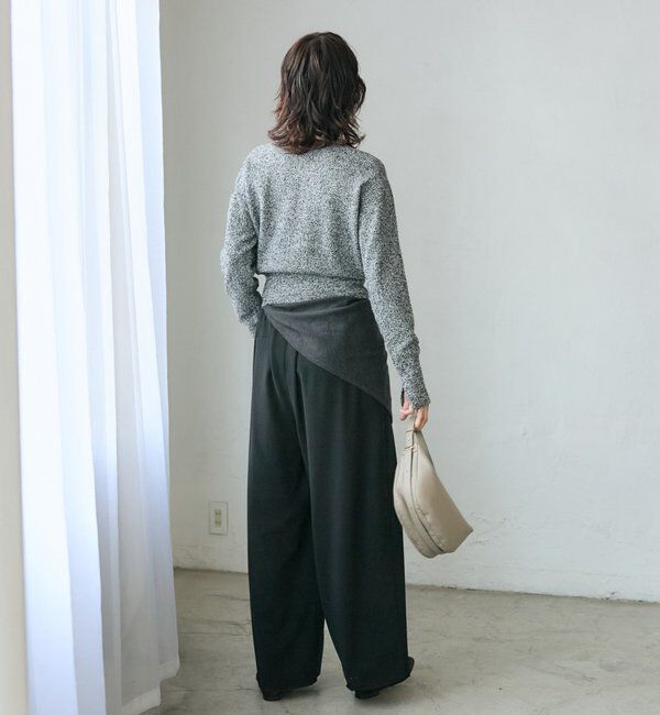  「【大人のこなれ感】メランジブークレーZIPニット」|カーディガン|