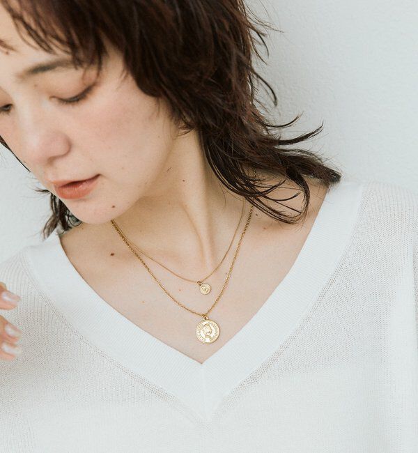  「【R.good（アールドットグッド）】ミドルコインショートネックレス」|ネックレス|