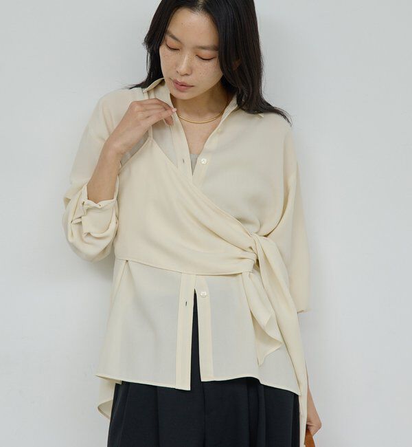  「ワンショルレイヤードシャツ」|シャツ・ブラウス|
