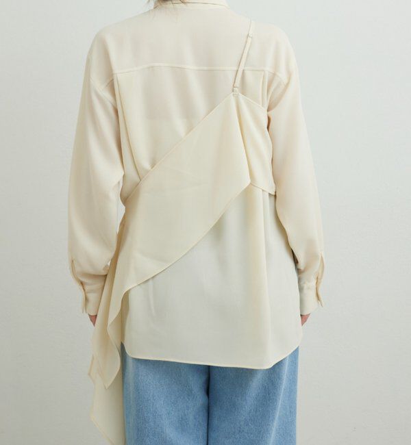  「ワンショルレイヤードシャツ」|シャツ・ブラウス|