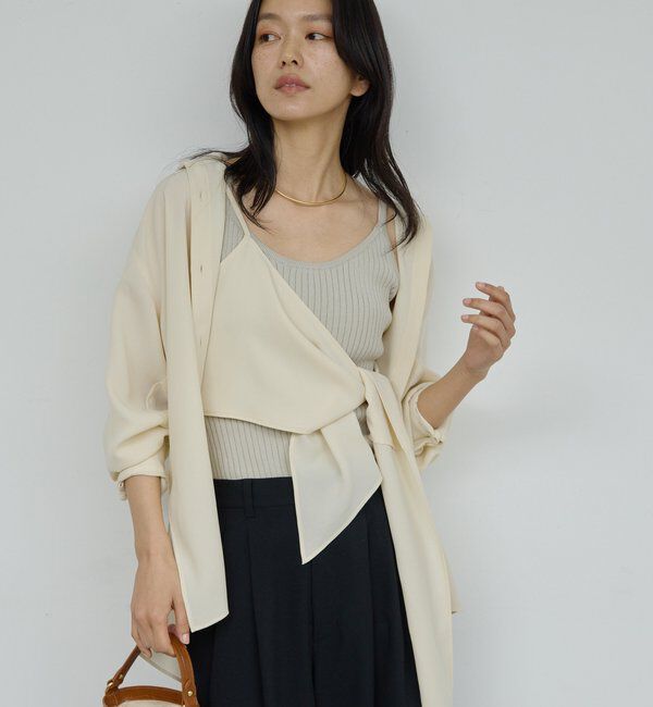 「ワンショルレイヤードシャツ」|シャツ・ブラウス|