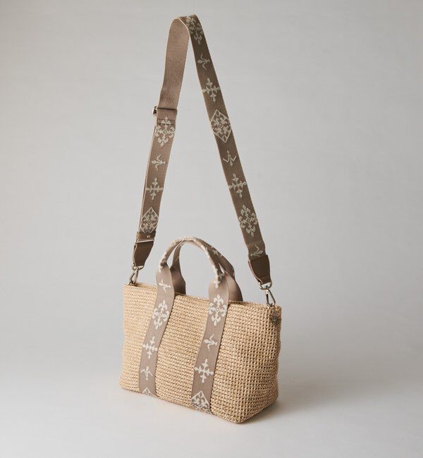  「ナイロンラフィアデイリーミニトートバッグ」|トートバッグ|