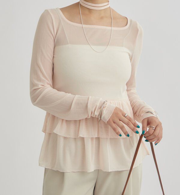  「ドットティアードプルオーバー」|Tシャツ・カットソー|