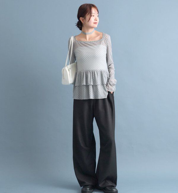  「ドットティアードプルオーバー」|Tシャツ・カットソー|