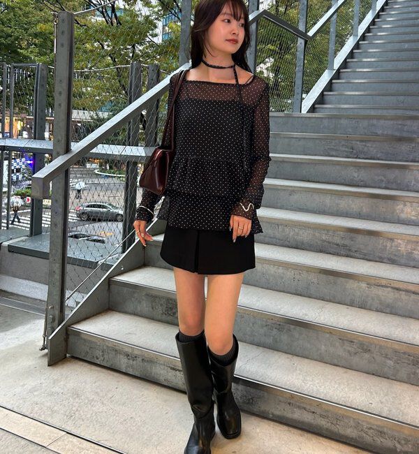  「ドットティアードプルオーバー」|Tシャツ・カットソー|