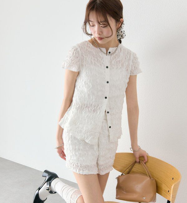  「エアリーシャーリングブラウス」|シャツ・ブラウス|